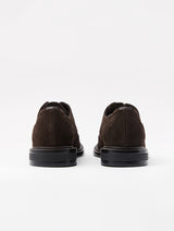 Brown Suede Wingtip Dress Shoes