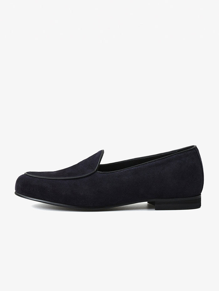 Belgian Navy Penny Loafers JOSEPHT.CA