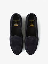 Belgian Navy Penny Loafers JOSEPHT.CA