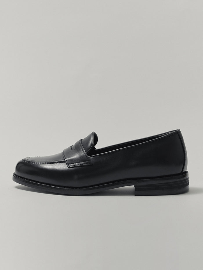Comfortable Black Penny Loafers Daniel