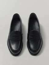 Comfortable Black Penny Loafers Daniel 
