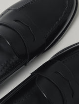 Comfortable Black Penny Loafers Daniel