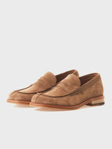 Brown Suede Penny Loafers Betto