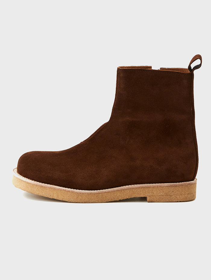 Snuff Suede Leather Boots | Thomas