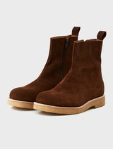 Snuff Suede Leather Boots | Thomas