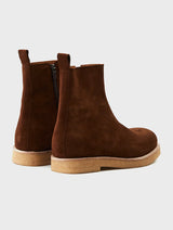 Snuff Suede Leather Boots | Thomas