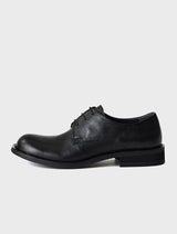 Horse Leather derby shoes PINTO BLACK