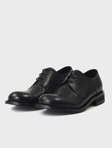 Horse Leather derby shoes PINTO BLACK