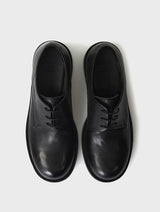 Horse Leather derby shoes PINTO BLACK