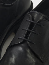 Horse Leather derby shoes PINTO BLACK