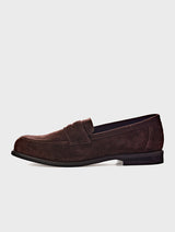Suede Penny Loafers Morgan Brown