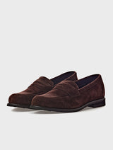 Suede Penny Loafers Morgan Brown
