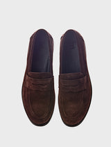 Suede Penny Loafers Morgan Brown