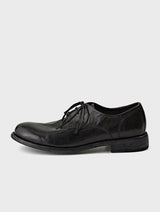 Tumble Dyed Horsehide Derby Shoes | Simeon Black