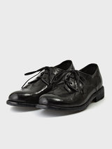 Tumble Dyed Horsehide Derby Shoes | Simeon Black