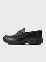 Full Grain Leather Sneakers Loafers | Maron Black