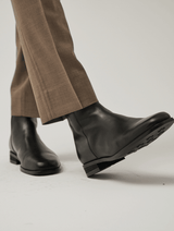Square Toe Black Boots ODIN JOSEPHT
