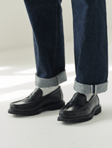 Versatile Black Penny Loafers Alris | Josepht