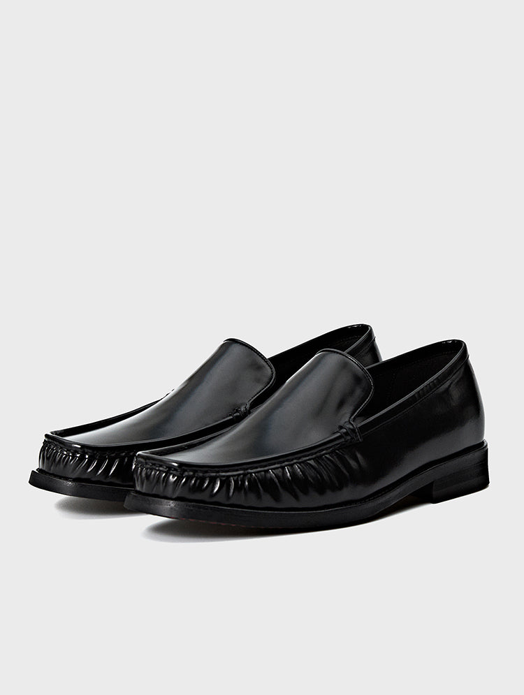 Crape Suede Penny Loafer | Milo | JOSEPHT.CA