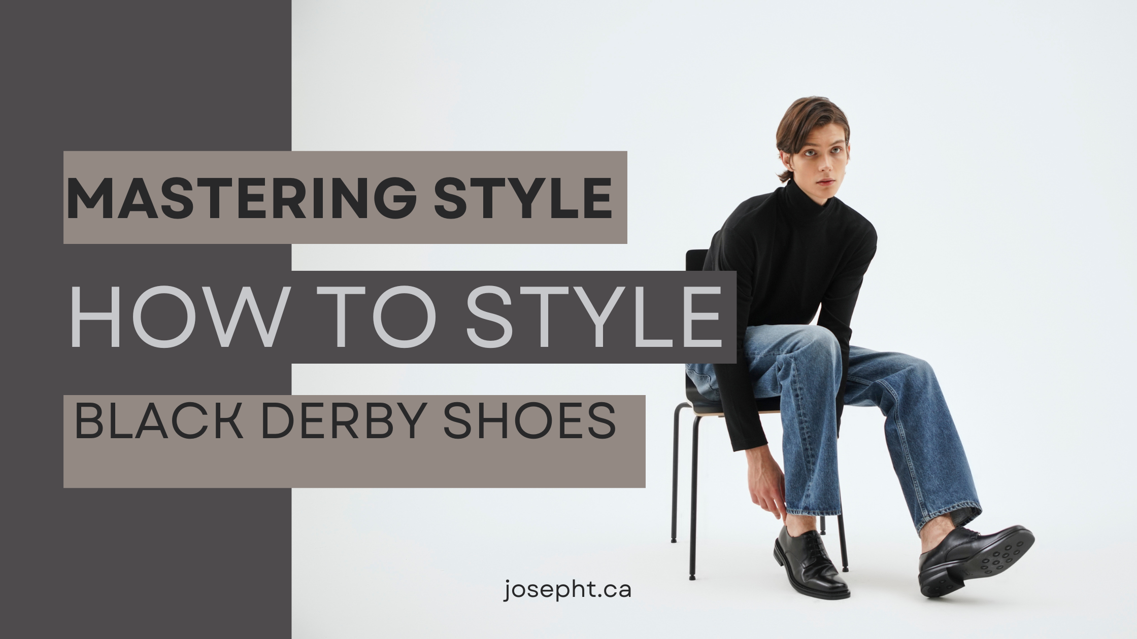 Black derby shoes hotsell