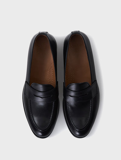 Comfort Black Penny Loafers JosephT Hamel