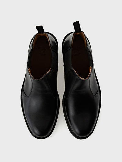 Black Leather Chelsea Boots FAYOL JOSEPHT.CA