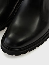 Black Leather Chelsea Boots FAYOL JOSEPHT.CA