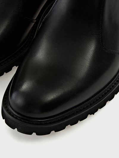 Black Leather Chelsea Boots FAYOL JOSEPHT.CA