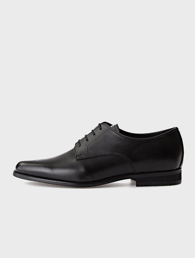 【WALTER STEIGER】BLACK PLAIN DERBY SHOES WALTER STEIGER】BLACK PLAIN DERBY SHOES Walter Steiger