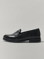 Comfortable Black Penny Loafers Daniel 