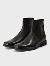 Square Toe Black Boots ODIN JOSEPHT