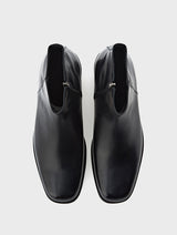 Square Toe Black Boots ODIN JOSEPHT