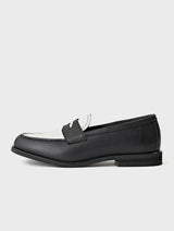 Black and White Penny Loafers Josepht