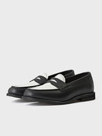 Black and White Penny Loafers Josepht