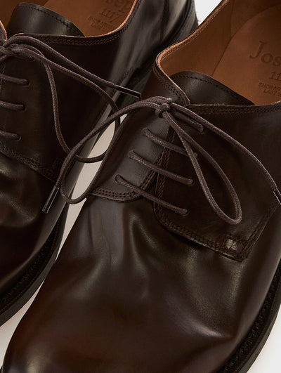 Brown Goodyear welted Derby Shoes
