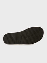 Black Leather Slippers  |  River |  JOSEPHT.CA