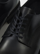 Men's Sleek Black Derby Shoes
