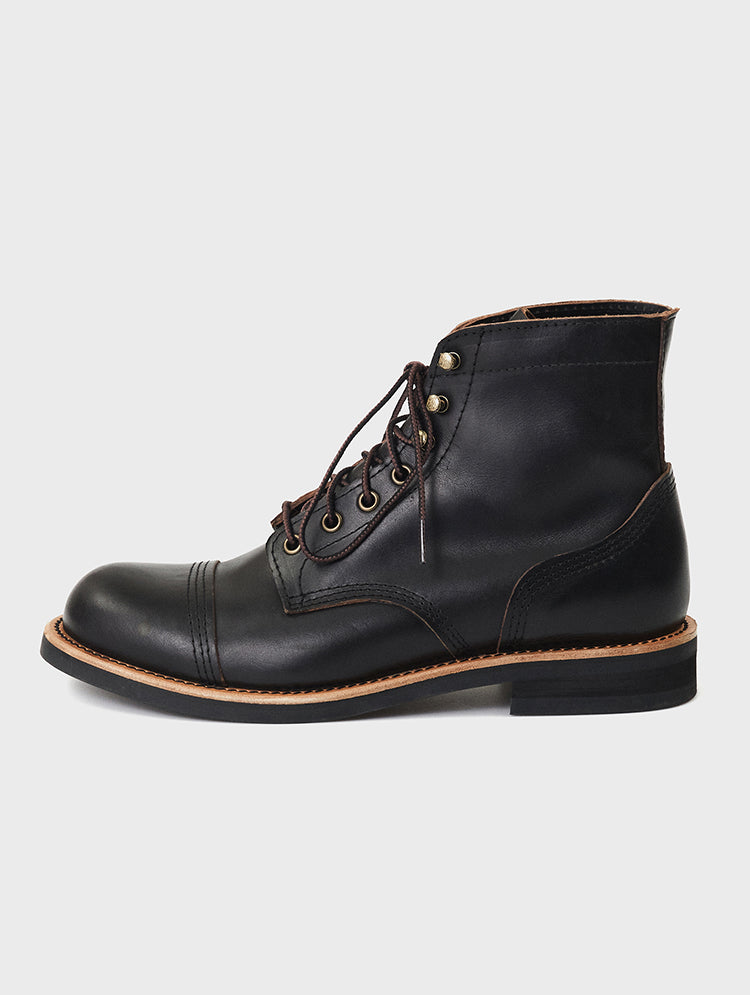 Square Toe Black Chelsea Zipper Boots | MARO | JOSEPHT.CA