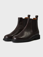 Brown Round Toe Rain Boots HENRY