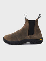 Waxed Chelsea Boots Yellow | JOSEPHT.CA