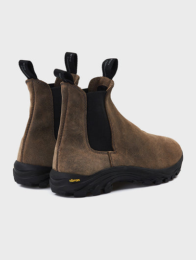 Waxed Chelsea Boots Yellow | JOSEPHT.CA