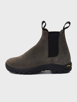 Waxed Chelsea Boots Grey | JOSEPHT.CA