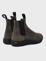 Waxed Chelsea Boots Grey | JOSEPHT.CA