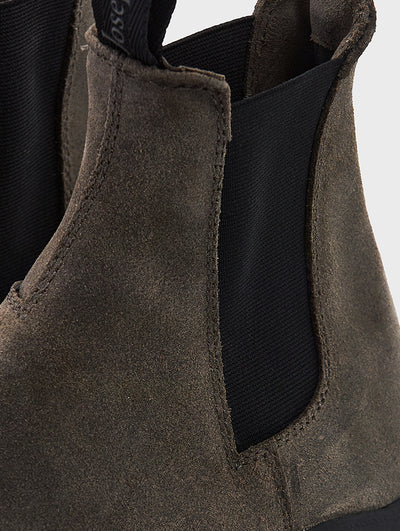 Waxed Chelsea Boots Grey | JOSEPHT.CA