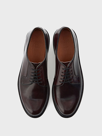 Good Year Welted Derby Shoes  | Jutta Burgundy