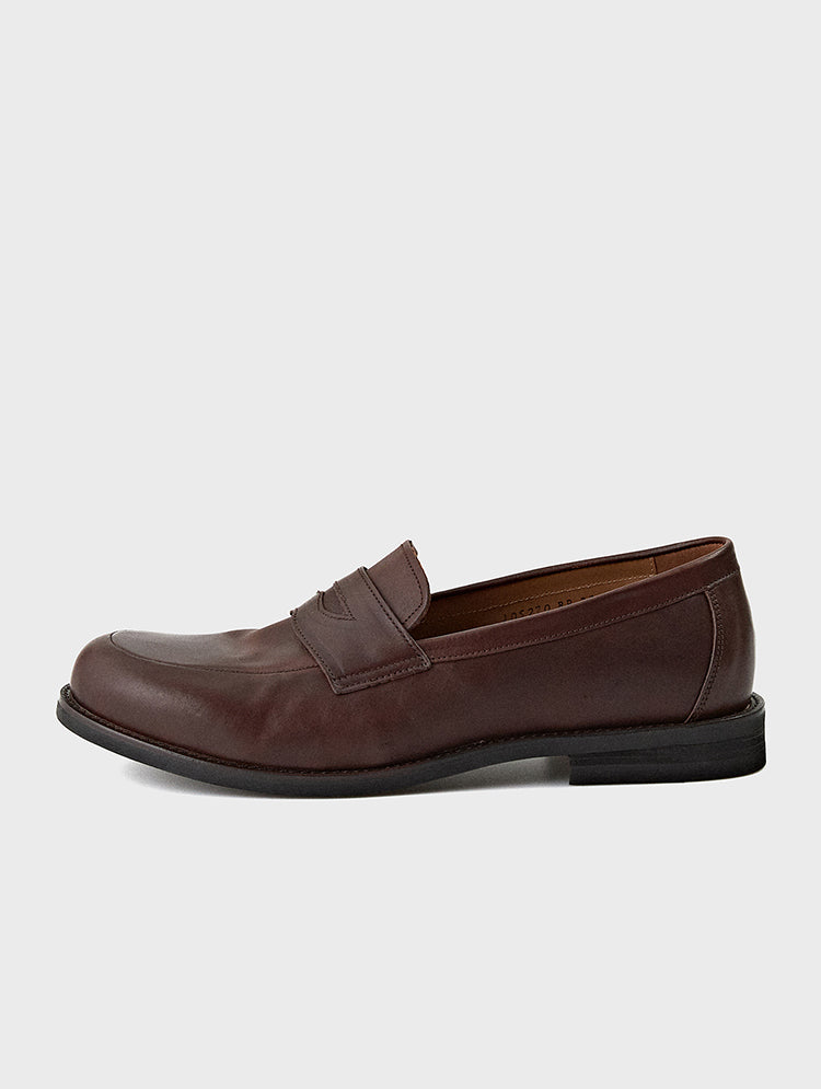 Round Toe Black Penny Loafers | Shanghai | JOSEPHT.CA display picture 1