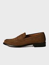 Italian Calf Suede Leather Loafers | GREGORY SNUFF