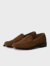 Italian Calf Suede Leather Loafers | GREGORY SNUFF