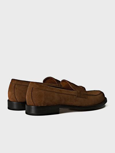 Italian Calf Suede Leather Loafers | GREGORY SNUFF