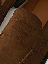 Italian Calf Suede Leather Loafers | GREGORY SNUFF